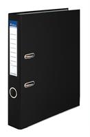 Lever arch file, 50 mm, A4, PP/cardboard, with metal shoe, VICTORIA OFFICE, black